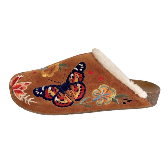 Johnny Was Multicolor Embroidered Mules - Picture 6 of 16